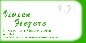 vivien ficzere business card